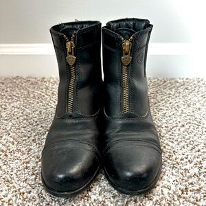 Ariat Paddock Boots Kids 13 Scout Zip Black Leather Riding Boys Girls Shoes